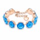 Браслет "Вортекс (Electric Blue Ignite)" с кристаллами Swarovski®
