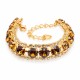 Käevõru naistele DiamondSky „Crystal Shackle (Light Amber)“ Swarovski kristallidega