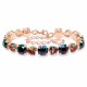 Käevõru naistele DiamondSky „Romantic Tenderness II (Volcano / Rainbow Dark)“ Swarovski kristallidega