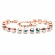 Bracelet “Classic III” (Aurora Borealis) embellished with Crystals by Swarovski®