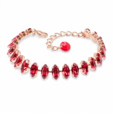 Käevõru naistele DiamondSky „Ornella II (Light Siam)“ Swarovski kristallidega