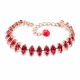 Käevõru naistele DiamondSky „Ornella II (Light Siam)“ Swarovski kristallidega