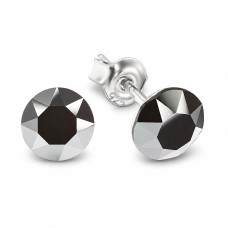 Naiste kõrvarõngad Diamond Sky „Classic (Jet Hematite)“ koos Swarovski kristallidega