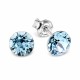 Naiste kõrvarõngad Diamond Sky „Classic (Aquamarine Blue)“ koos Swarovski kristallidega