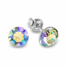 925 Sterling Silver Earrings “Classic (Paradise Shine)” created with Crystals by Swarovski®