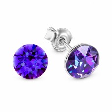 Naiste kõrvarõngad Diamond Sky „Classic (Heliotrope)“ koos Swarovski kristallidega