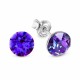 Naiste kõrvarõngad Diamond Sky „Classic (Heliotrope)“ koos Swarovski kristallidega