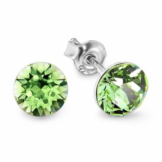 Naiste kõrvarõngad Diamond Sky „Classic (Peridot)“ koos Swarovski kristallidega