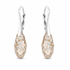Naiste kõrvarõngad Diamond Sky „Enchanté (Rose Patina)“ koos Swarovski kristallidega