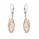 925 Sterling Silver Earrings “Enchanté” (Rose Patina) adorned with Crystals by Swarovski®