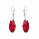 Naiste kõrvarõngad Diamond Sky „Enchanté (Scarlet)“ koos Swarovski kristallidega