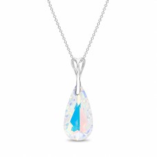 925 Sterling Silver Pendant “Rainbow Waterfall (Aurora Borealis)” created with Crystals by Swarovski®
