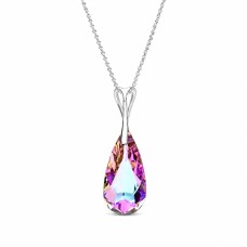 Naiste kaelakee DiamondSky „Rainbow Waterfall (Vitrail Light)“ Swarovski kristallidega