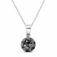 925 Sterling Silver Jewelry Set “Classic (Silver Night)” created with Crystals by Swarovski®