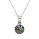 925 Sterling Silver Jewelry Set “Classic (Vitrail Medium)” created with Crystals by Swarovski®