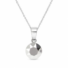 925 Sterling Silver Pendant “Classic (Light Chrome)” created with Crystals by Swarovski®
