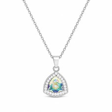 Naiste kaelakee DiamondSky „Elemental Magic (Aurora Borealis)“ Swarovski kristallidega