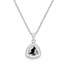 925 Sterling Silver Pendant “Elemental Magic (Light Chrome)” created with Crystals by Swarovski®