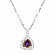 925 Sterling Silver Pendant “Elemental Magic (Volcano)” created with Crystals by Swarovski®