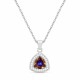 Hõbedane ripats „Elemental Magic (Volcano)“ Swarovski® kristallidega