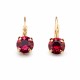 Earrings “Glory” (Ruby) dazzling with Crystals by Swarovski®