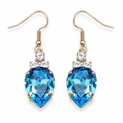 Kõrvarõngad „Leonora (Aquamarine Blue)“ Swarovski® kristallidega