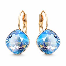 Серьги «Ослепительный Блеск IV (Light Sapphire Shimmer)» с кристаллами Swarovski®