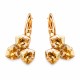 Earrings “Bermuda Triangle III (Golden Shadow)” created with Crystals by Swarovski®