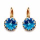 Серьги «Винтаж III (Bermuda Blue)» с кристаллами Swarovski®