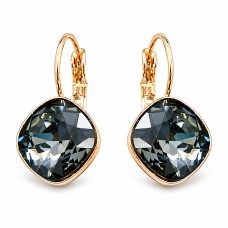 Серьги «Ослепительный Блеск IV (Silver Night)» с кристаллами Swarovski®