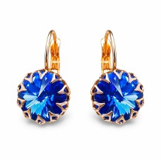 Earrings “Vintage III (Sapphire)” created with Crystals by Swarovski®
