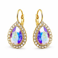 Earrings “Celestial Drop (Aurora Borealis)” created with Crystals by Swarovski®