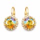 Серьги «Ослепительный Блеск III (Light Topaz Shimmer)» с кристаллами Swarovski®