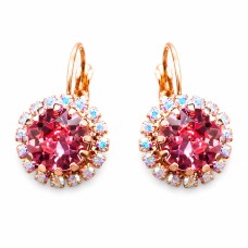 Earrings “Clarice IX (Light Rose)” created with Crystals by Swarovski®