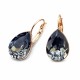 Earrings “Crystal Drop II” (Silver Night) adorned with Crystals by Swarovski®