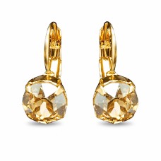 Earrings “Glory (Golden Shadow)” created with Crystals by Swarovski®