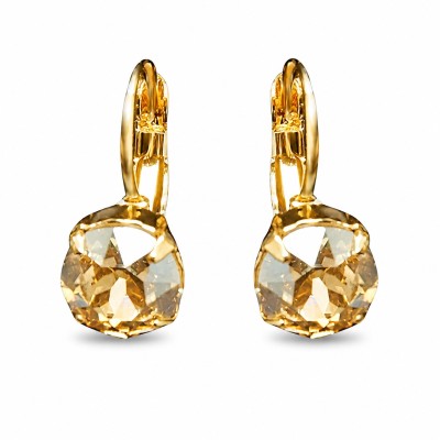 Kõrvarõngad „Glory (Golden Shadow)“ Swarovski® kristallidega