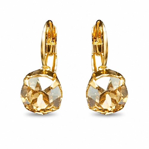 Earrings “Glory (Golden Shadow)” created with Crystals by Swarovski®