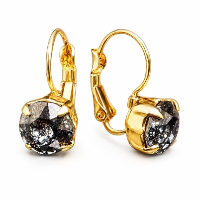 Kõrvarõngad „Glory (Black Patina)“ Swarovski® kristallidega