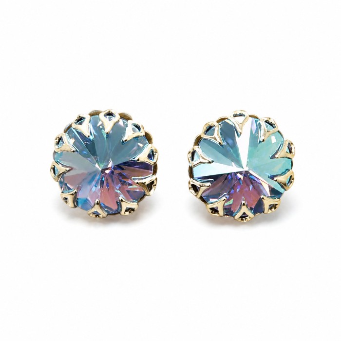Kõrvarõngad „Vintage (Light Sapphire Shimmer)“ Swarovski® kristallidega