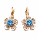 Earrings “Colorful Splendor (Aquamarine Blue)” created with Crystals by Swarovski®