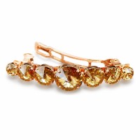 Barrette “Vortex (Golden Shadow)” created with Crystals by Swarovski®