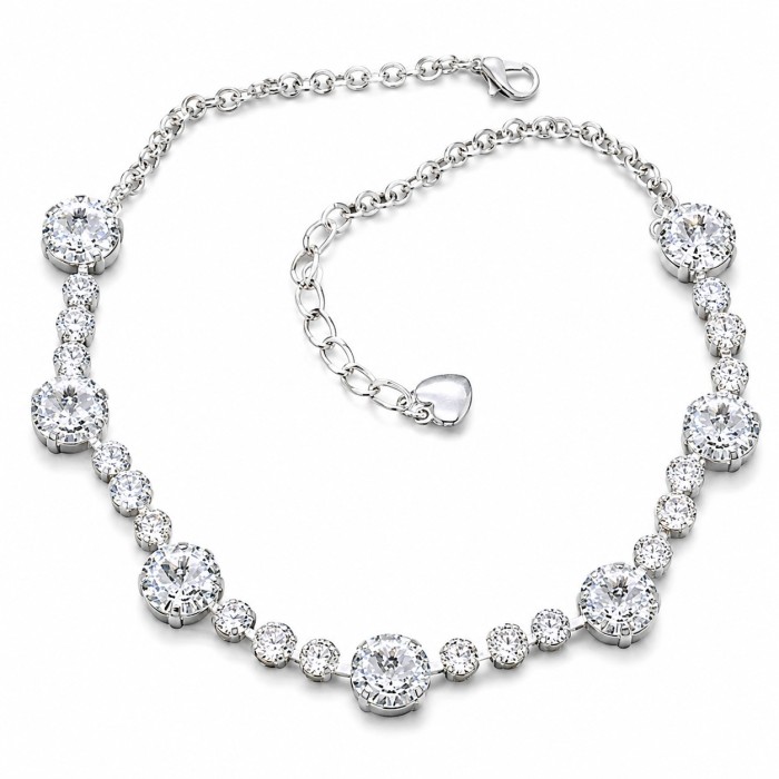 Kaelakee naistele DiamondSky „Vortex II“ Swarovski® kristallidega