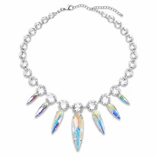 Pulmakaelakee „Atlantis (Aurora Borealis)“ Swarovski® kristallidega