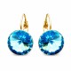 Серьги «Кларис II (Aquamarine Blue)» с кристаллами Swarovski®