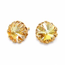 Earrings “Vintage (Golden Shadow)” created with Crystals by Swarovski®