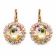 Kõrvarõngad „Glare III (Luminous Green)“ Swarovski® kristallidega