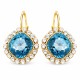 Earrings “Glare III (Aquamarine Blue)” created with Crystals by Swarovski®