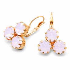 Naiste kõrvarõngad Diamond Sky „Crystal Lady II (Rose Water Opal)“ koos Swarovski kristallidega