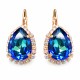 Earrings “Celestial Drop III (Bermuda Blue)” created with Crystals by Swarovski®